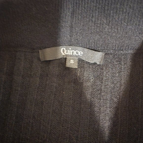 Quince Mongolian Cashmere Midi Skirt NWOT Black Small - Picture 5 of 6